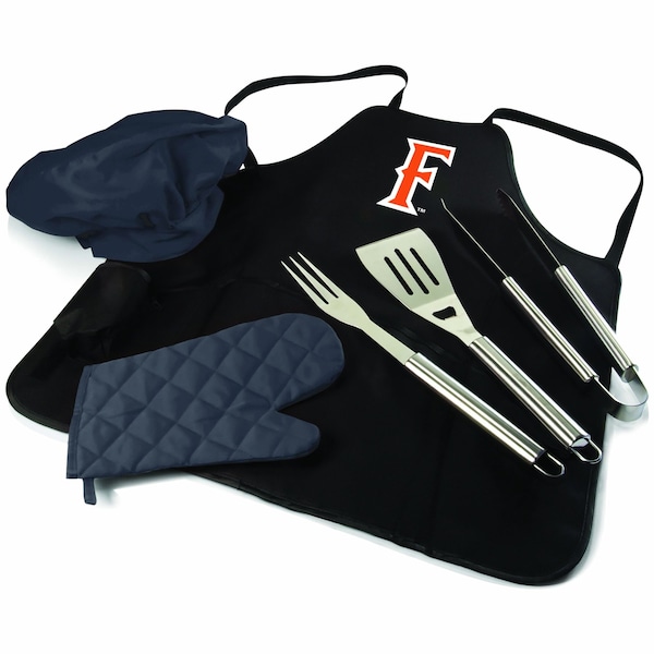 Picnic Time Family Of Brands NCAA Cal State Fullerton Titans BBQ Apron Tote Pro Grill Set, Heavy Duty BBQ Apron For Men 635-88-179-984-0 - main