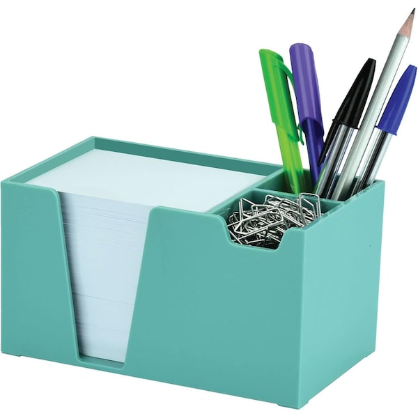 Acrimet Desktop Organizer Pencil, Pen, Paper, Clip, Caddy Holder (Plastic) (Paper Included) (Green Color) 954.VO - main