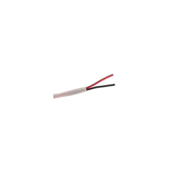 Cable Wholesale Plenum Speaker Cable, White, Pure Copper, 18/2 (18 AWG 2 Conductor), 7 Strand / 0.386mm, CMP, 11G1-02912MH - main