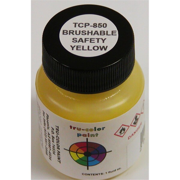 True Color Paint Flat Brush Safety - Yellow TCP850 - main