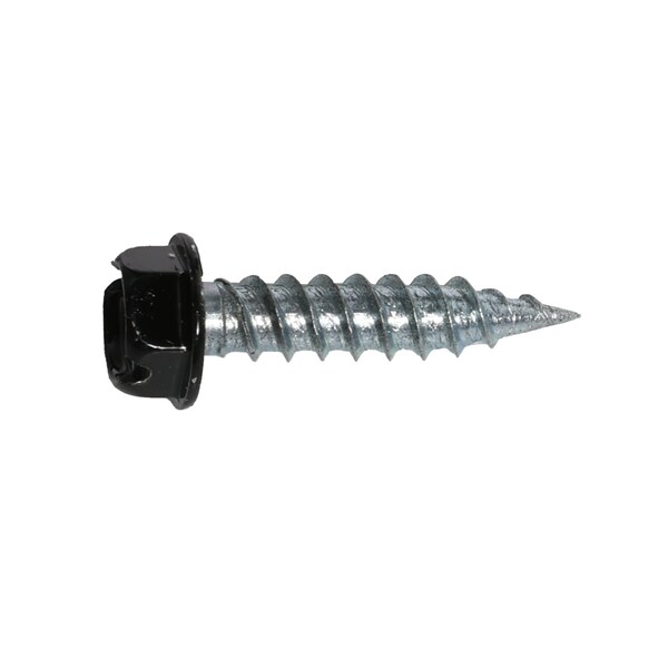 Malco Black Painted Zip-in Self-Piercing Sheet Metal Screws, Size 8 Shank, 3/4" Length, 100PK HW8X3/4ZBG - main