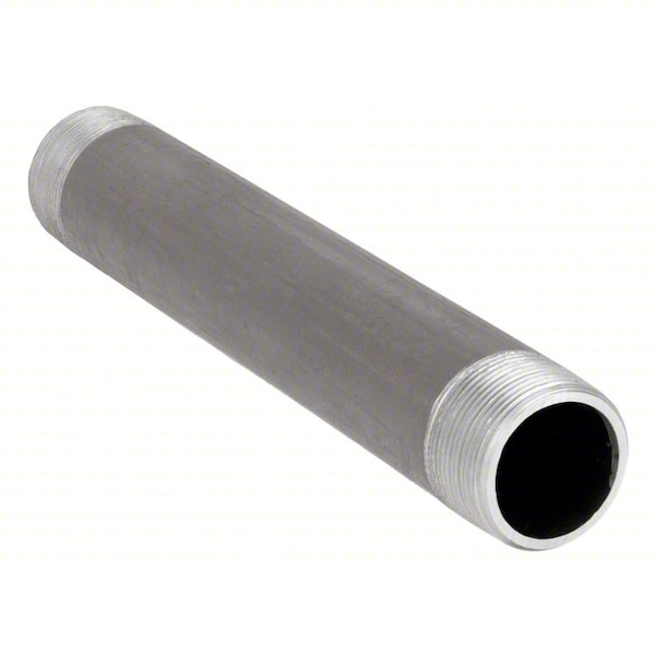 Zoro Select 1-1/2" x 11" Black Pipe Nipple Sch 80 90815 - main