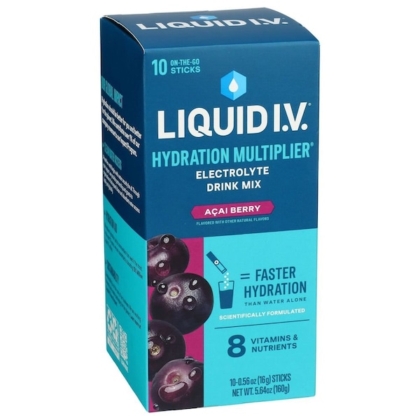 Liquid I.V. Hydration Multiplier Acai Berry Electrolyte Drink Mix, 5.65 Ounce LVM1002 - main