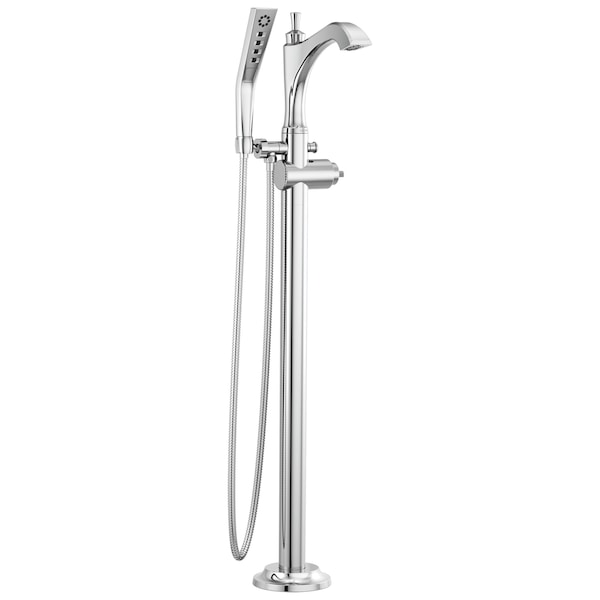 Delta Dorval Single Handle Floor Mount Tub Filler Trim - Less Handle T4756-LHP-FL - main