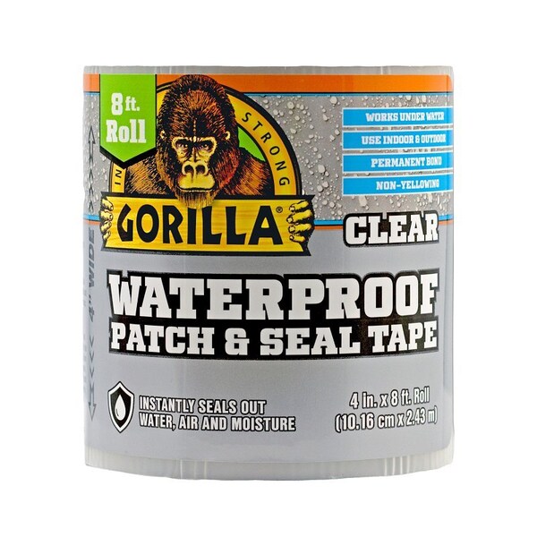 Gorilla Glue Wtrprof Tape Clr 4"X8' 107261 - main