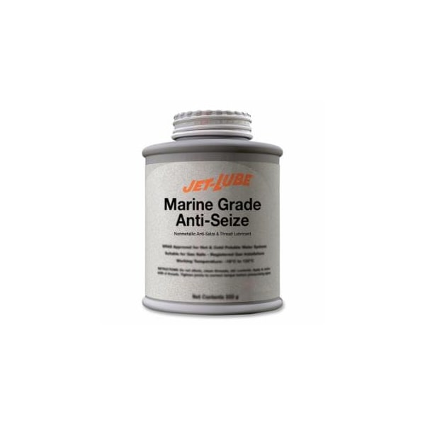 Jet-Lube Marine Grade Anti-Seize Nonmetallic Anti-Seize and Thread Lubricant, 1/2 lb, Brushtop Can, 12PK 399-49702 - main