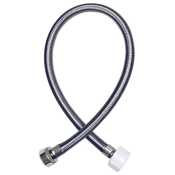 Do It Best 1/2'' COMP x 7/8'' BC x 16'' Braided Stainless Steel Toilet Supply Line 496-142DIB - main