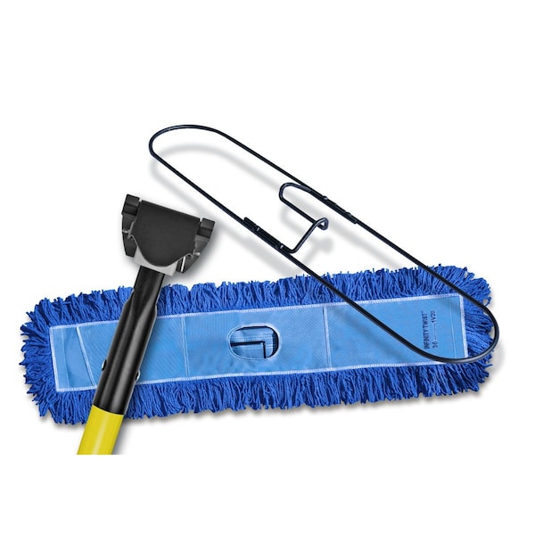 Chief Clean Yellow Fibergalss dust mop handle, 36" dust mop, 36" dust mop frame K-CLIPONFBGYE36 - main