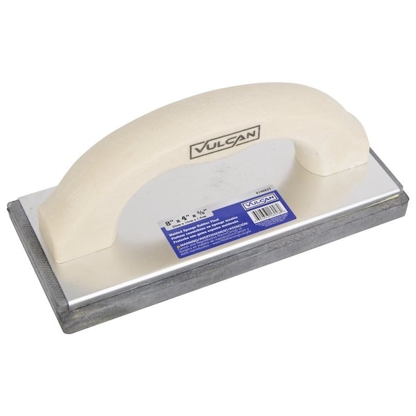 Vulcan Masonry Float, 8'' L Blade, 4'' W Blade, 5/8'' Thick Blade, Molded Sponge Rubber Blade, Square End Blade 16048 - main