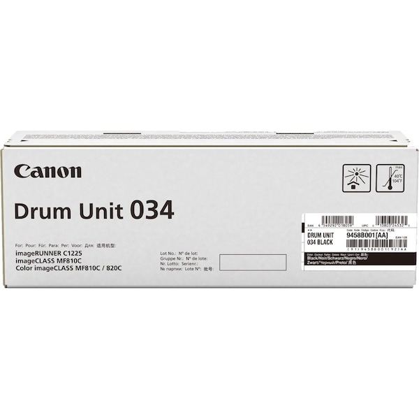Canon DRUM UNIT 034 BLACK - FOR IMAGECLASS MF820CDN AND MF810CDN - FULL YIELD 32 9458B001 - main
