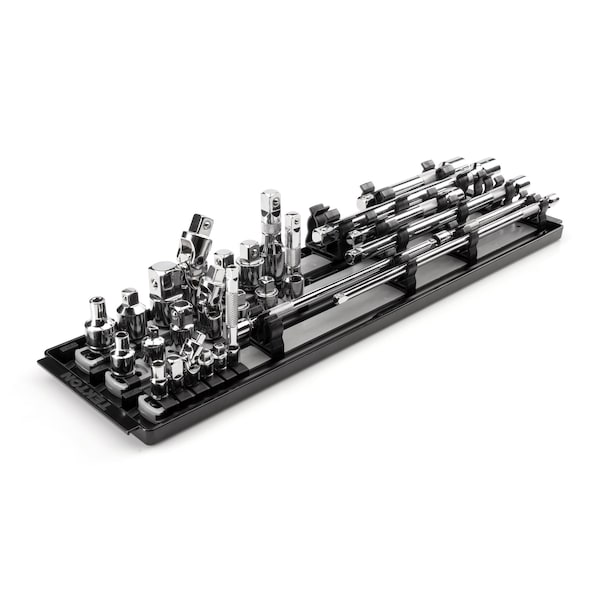 Tekton 1/4, 3/8, 1/2 Inch Drive Extension and Accessory Set with Rails and Tray 27-Piece SHA99201 - main