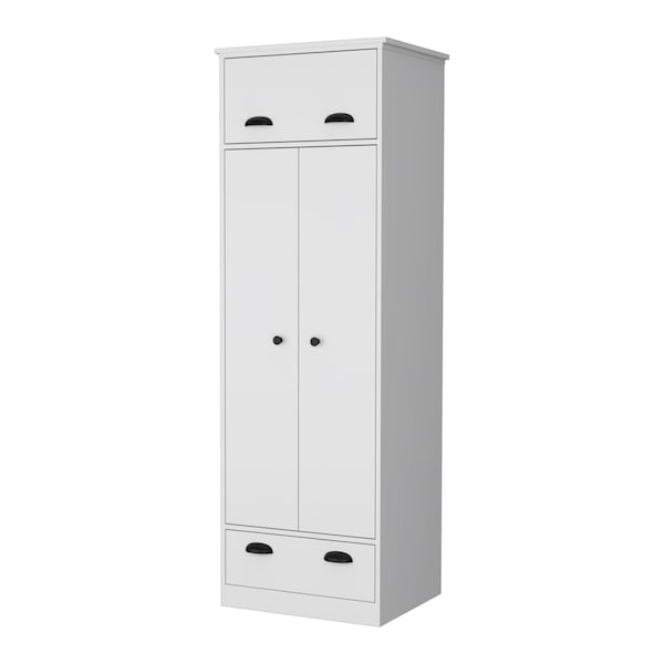 Homeroots 23" White Drawer Combo Dresser 534918 - main