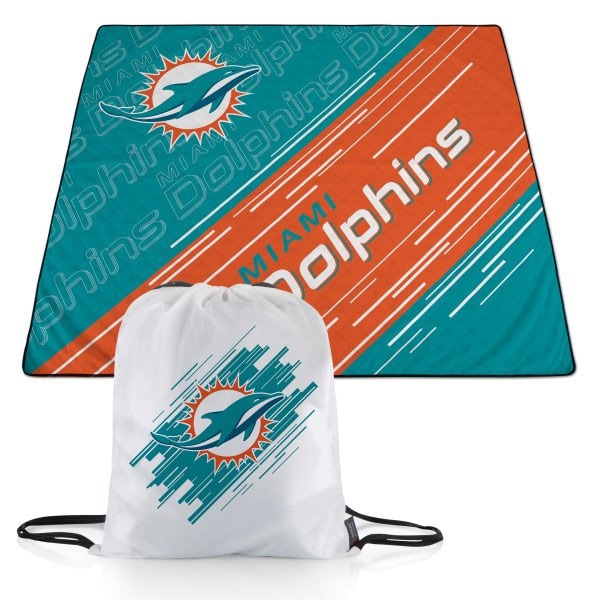 Picnic Time Family Of Brands NFL Miami Dolphins - Impresa Picnic Blanket 819-01-999-176-2 - main