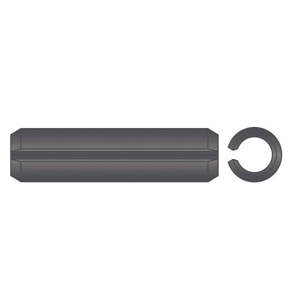 Huyett Slotted Spring Pin, Standard Duty, High Carbon Steel, 20 mm Dia x 45 mm L x 4 mm Wall SPM-200-045-I - main