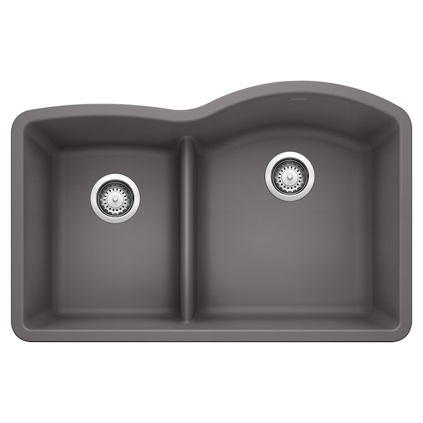 Blanco Diamond 1-3/4 Low Divide Reverse, Cinder 441600 - main