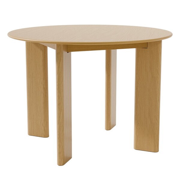 Homeroots 42" Beige Solid Wood Round Top Dining Table 712176 - main