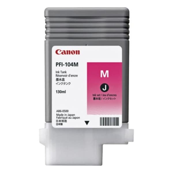 Canon PFI104M Dye Magenta Ink Tank 130ml 3631B001 - main