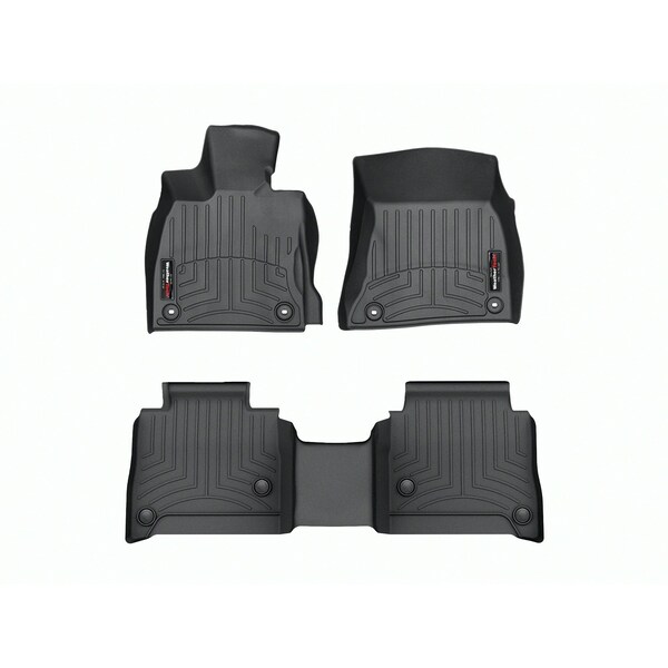Weathertech Black, Front and Rear Floorliners 4415041-4414552 - main