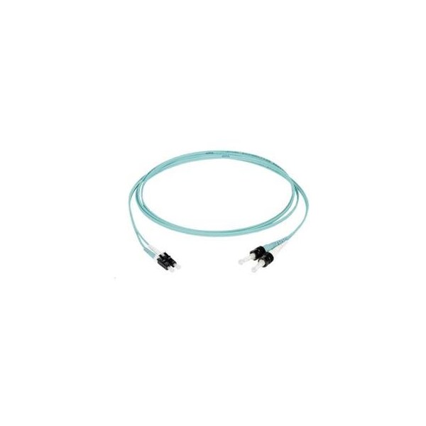 Corning Fiber Optic Jumper, Two Fiber OM3 Multimode 2.0MM ZIPCORD LC/LC 3 Meter 050502T5120003M - main