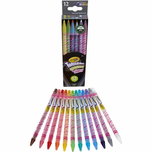 Crayola Bold & Bright Twistables Colored Pencils, 12 Colors, 3PK 68-2451 - main