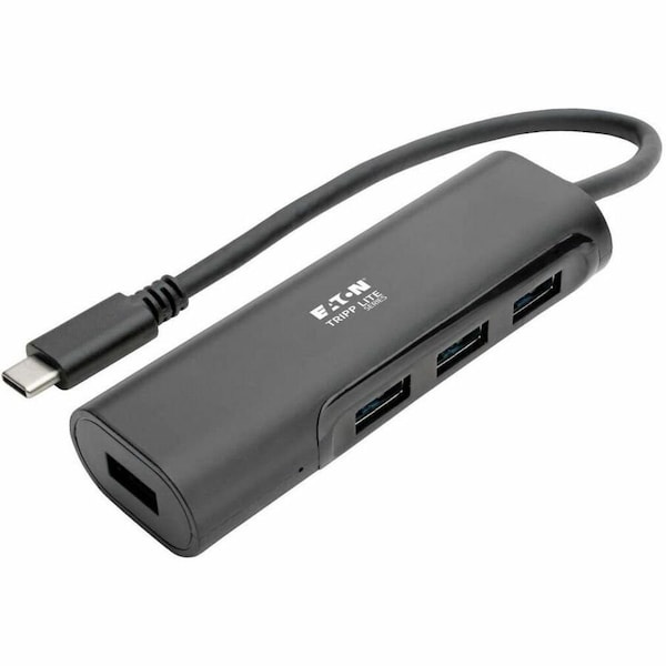 Tripp Lite USB C Hub 4-Port w/ 4x USB-A Portable Compact USB Type C, USB-C U460-004-4AB - main