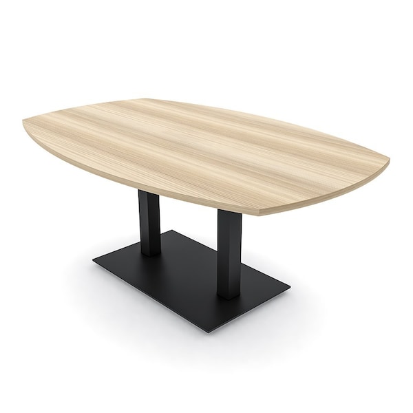 Skutchi Designs Arc Boat Conference Table, 45 in W, 72 in L, Brown HAR-ABOT-48x72-DOU.BK-K525 - main