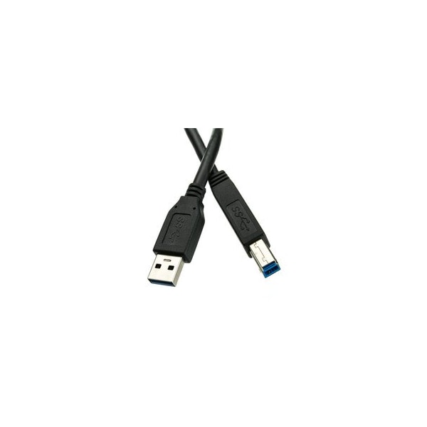 Cable Wholesale USB 3.0 Cable, Black, Type A Male to B Male, 6 foot 10U3-02206BK - main