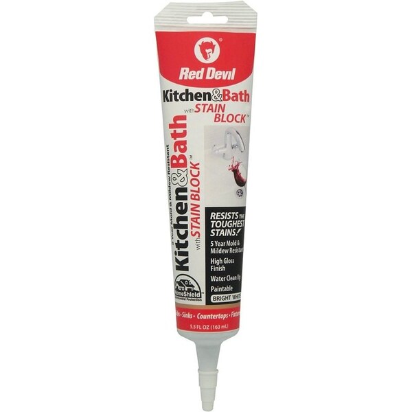Red Devil Caulk Adh Ktn Bth Wht 5.5Oz 0755 - main
