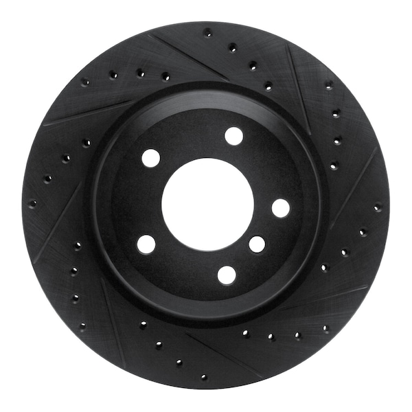 Dynamic Friction Co DFC Brake Rotor - Drilled and Slotted - Black 633-31090R - main