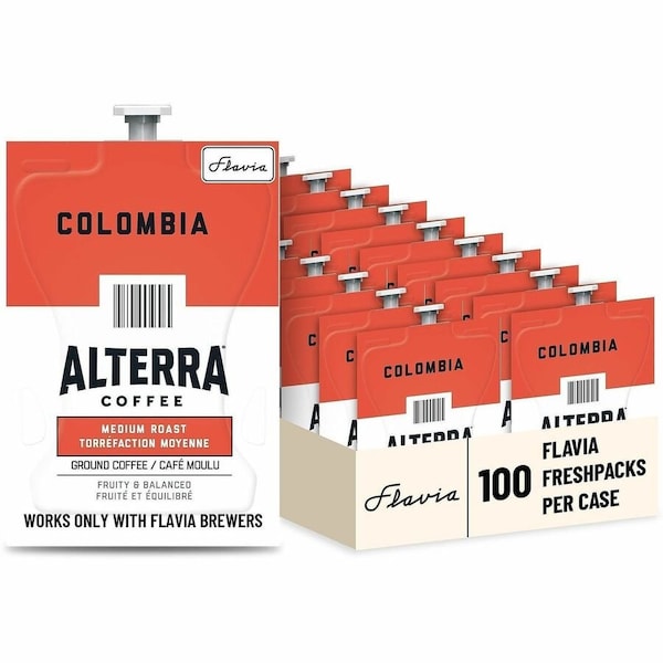 Flavia Coffee Flavia Pouches, Columbia, Pouch, 0.28 oz, 100 PK 48006 - main