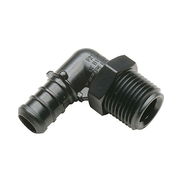 Zurn Elbow, Polymer, Barbed 19/32", MNPT 3/4" QQPE44BTX - main