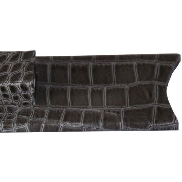 Dacasso Protacini Castlerock Gray Italian Patent Leather Library Set Holder A6226 - main