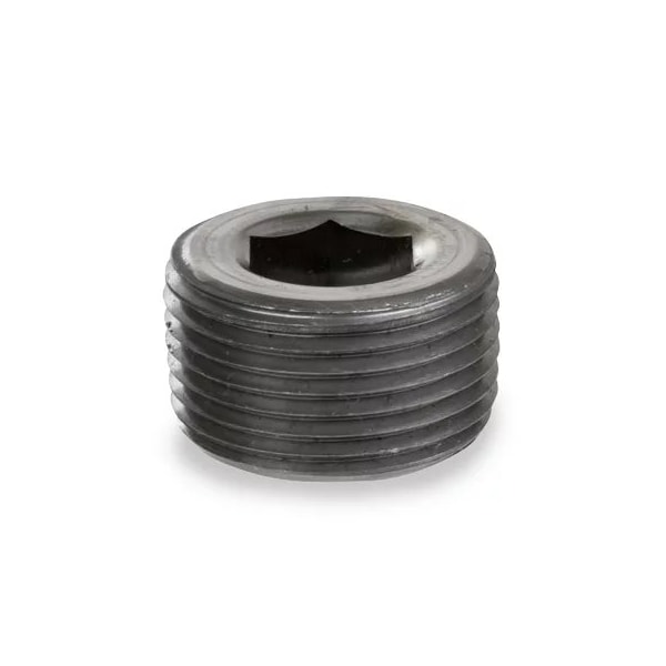Usa Industrials Pipe Fittings - Black-Coated Malleable Iron - Class 150 - Hex Socket Plug - 1in NPT Male ZUSA-PF-20220 - main