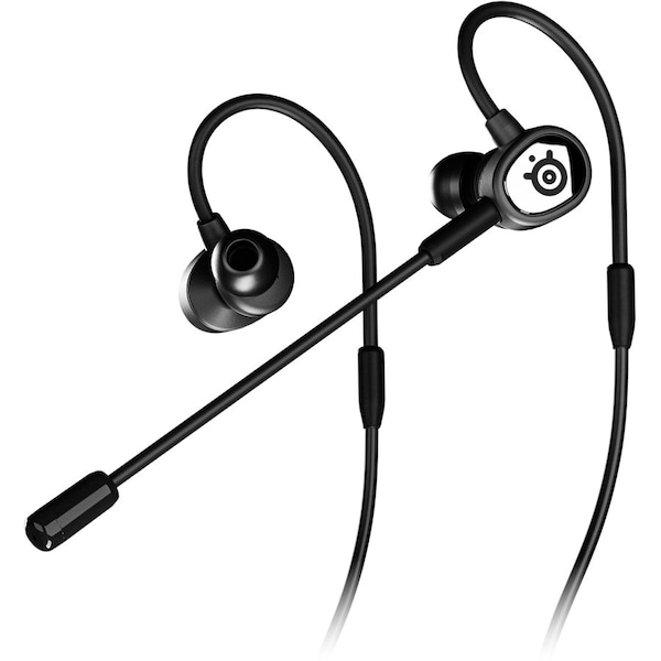 Steelseries TUSQ Single 3.5 mm, 4-Pole plug Connector Earbud Gaming Earbuds, Black 61650 - main