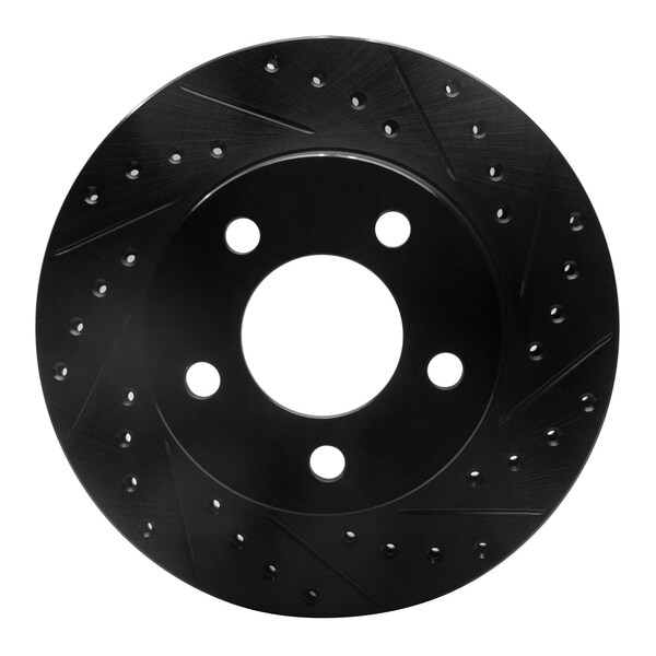 Dynamic Friction Co DFC Brake Rotor - Drilled and Slotted - Black 633-42015R - main