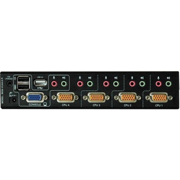 Tripp Lite 4-PORT KVM SWITCH W AUDIO 2-P B006-VUA4-K-R - main