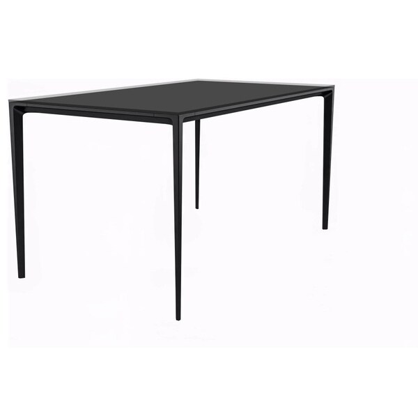 Leisuremod Rectangular 55.11 in W, 28.7 in L, Glass/Aluminum, Clear ATBL-55CL-G - main