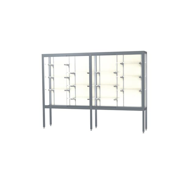 Ghent Display Case 96x66x16, Plaque, Satin 11408-PB-SN - main