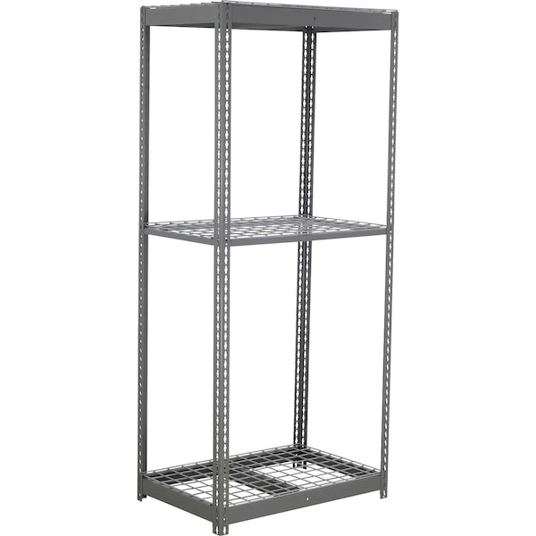 Global Industrial 3 Shelf, Commercial Duty Boltless Shelving, Starter, 48"W x 12"D x 84"H, Wire Deck B3165716 - main