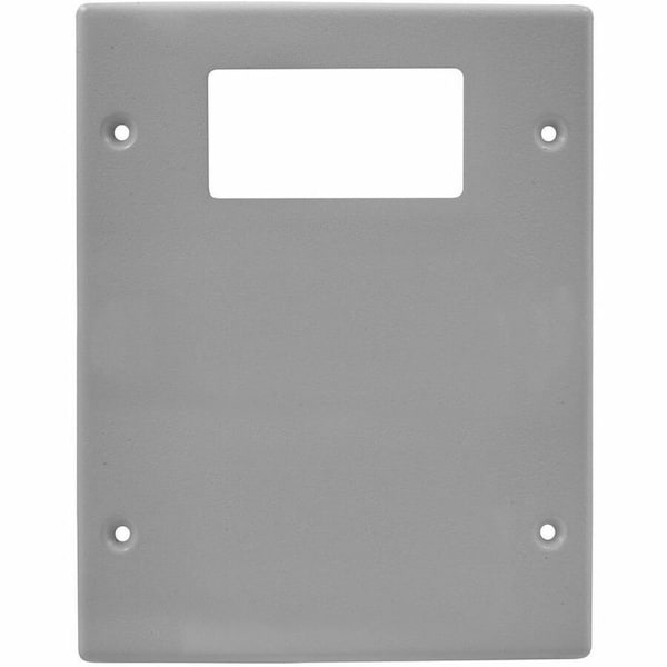 Hubbell Wiring Device-Kellems Cover Plate Raceway, HBL6750 Series, 6-3/4 in W, 0.2 in H, 5.43 in L, Gray HBL6747RXXGY - main