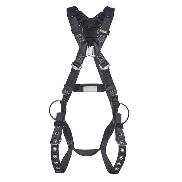 Msa Safety V-FORM Fall Protection Harnesses, XS, 400 lb, Quick-Connect Chest/ Tongue Leg Straps 10252223 - main