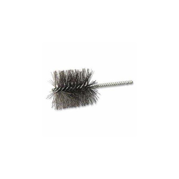 Norton Co Gemini Carbon Steel Tube Brush, 2 in dia, 5 in L, Double Spiral, Steel, 20PK 547-66252838929 - main