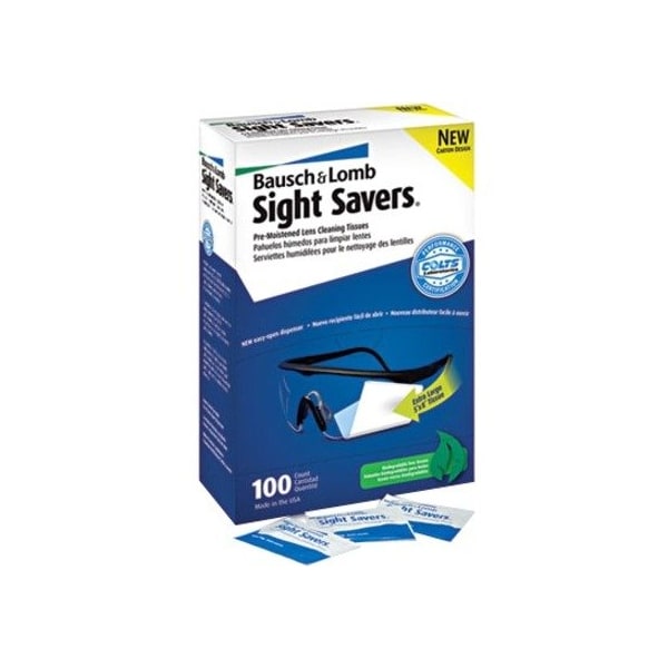 Bausch + Lomb Bausch & Lomb Inc BAL8574GM Pre-Moistened Lens Cleaning Tissues; 100-BX BAL8574GM - main