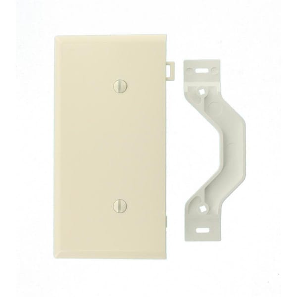 Ezgeneration 1 Gang Light Almond Blank End Panel Sectional Wall Plate EZ731896 - main