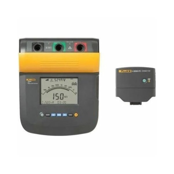 Fluke Megohmmeter Kit, 10,000V DC, Battery Operated, Digital, 5 Mohm to 100 Gohm, USB/Bluetooth FLUKE-1555/KIT - main