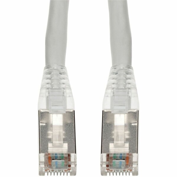 Add-On 15FT WHITE CAT 6 SHIELDED PVC ETHERNET CABLE SNAGLESS EASY CLEAR BOOT RJ-45 M/M ADD-15FCAT6S-WE - main