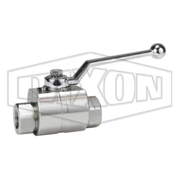 Dixon HPBV Full Bore High Pressure Ball Valve, 3/8 in Nominal, 316 SSss Steel Body, FKM/FPM/POM Softg HPBV38SS - main
