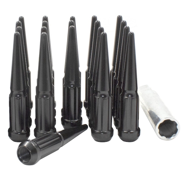 Coyote Wheel Accessories WHEEL INSTALLATION KIT 5 Lug Kit 14 Millimeter x 15 Thread Size 60 Degree Conical Spline Drive 251548BLK - main