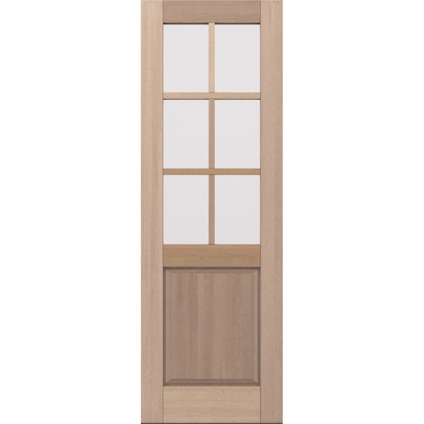 Doornmore G5006, 33.75" x 98" ( 32" Door) Left Hand, Mahogany SDL 6 Lite, 1/2 Lite Exterior Door G5006-SW-3296_1_LI - main