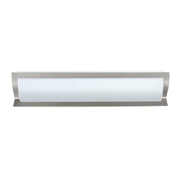 Besa Lighting Elana 26 Vanity, Satin White, Satin Nickel Finish, 3x9W LED ELANA26-SW-LED-SN - main